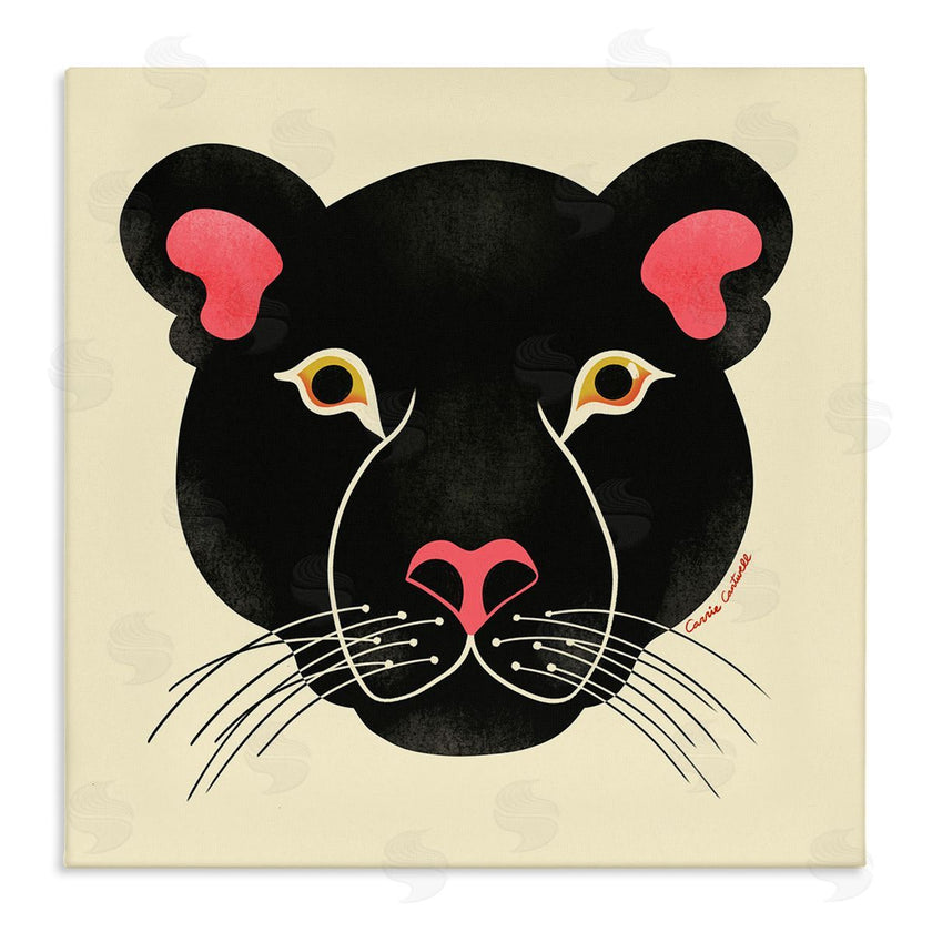 Carrie Cantwell | Minimal Wild Panther Face