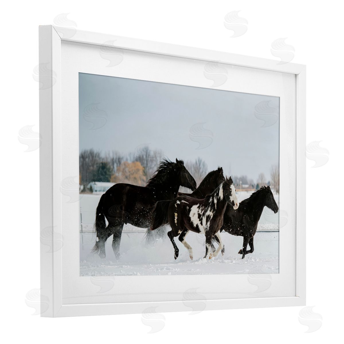 Amy Carroll Winter Herd of Horses Canvas Wall Art Print