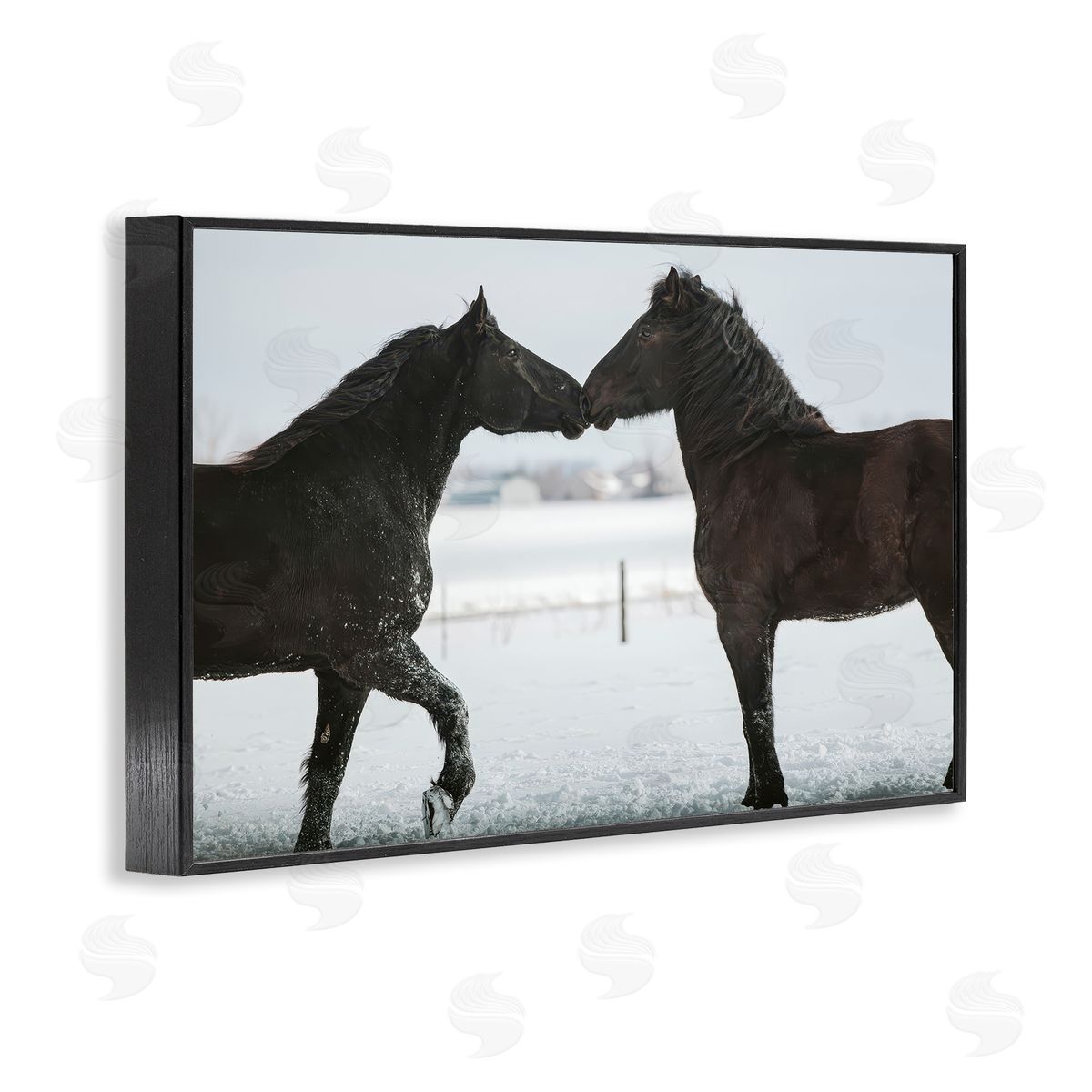 Amy Carroll Winter Horse Pair Canvas Wall Art Print