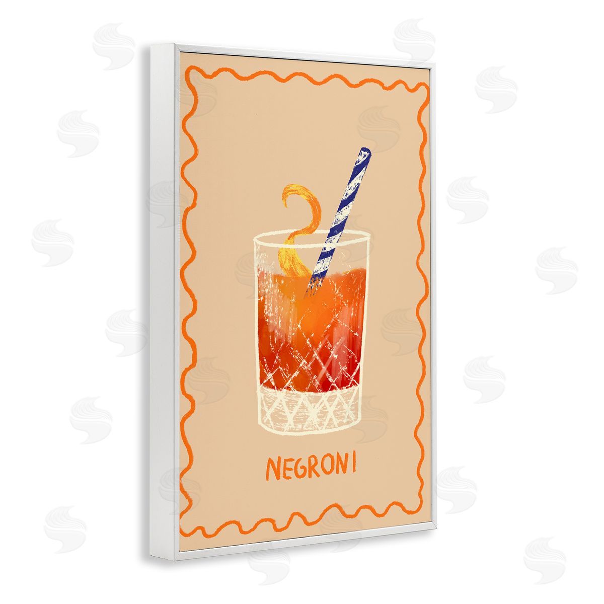 Florentina Dolci | Negroni with Striped Straw