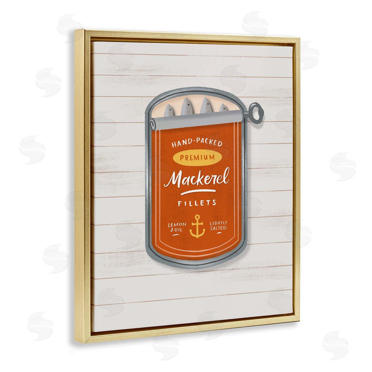 Sandra Picco Nautical Mackerel Tin Canvas Wall Art Print