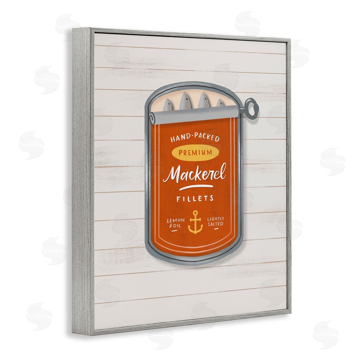 Sandra Picco Nautical Mackerel Tin Canvas Wall Art Print