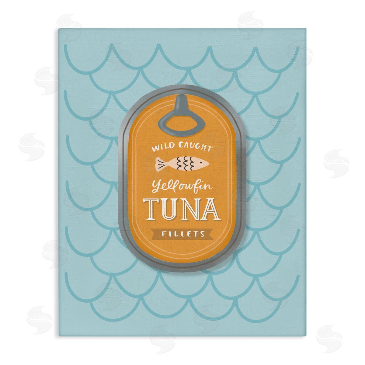 Sandra Picco Nautical Tuna Tin Canvas Wall Art Print