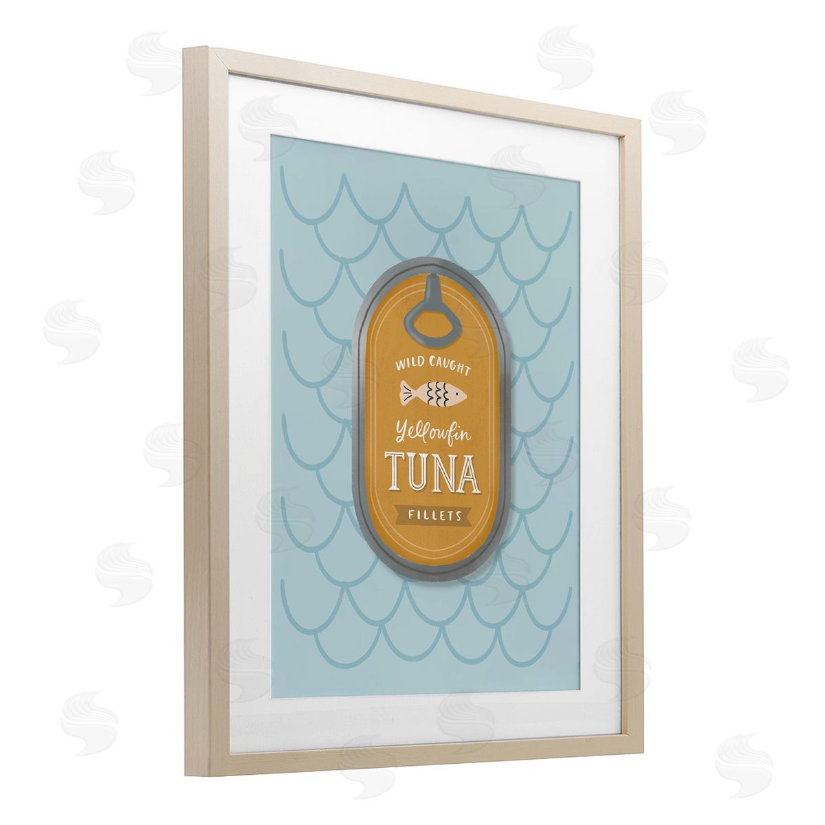 Sandra Picco Nautical Tuna Tin Canvas Wall Art Print