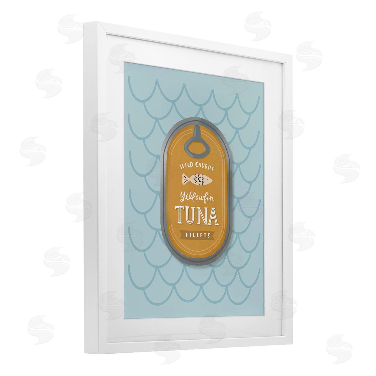 Sandra Picco Nautical Tuna Tin Canvas Wall Art Print