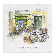Angela Steahling | Madrid Spain Outdoor Cafe