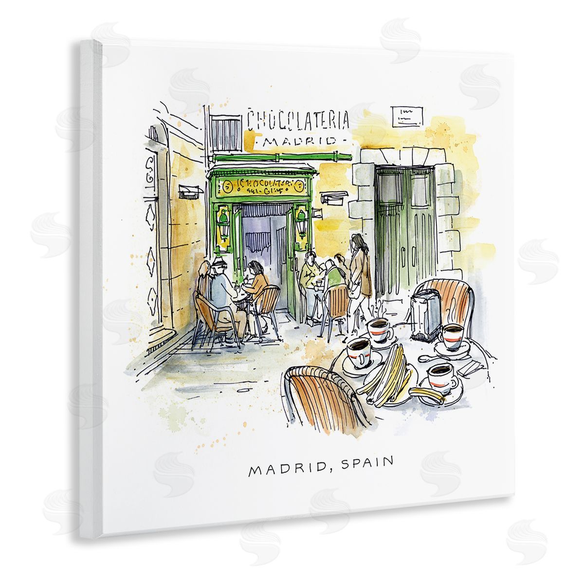 Angela Steahling | Madrid Spain Outdoor Cafe