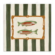 Veronica Lara | Gone Fishing Green Stripes