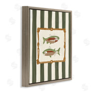 Veronica Lara | Gone Fishing Green Stripes