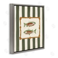 Veronica Lara | Gone Fishing Green Stripes