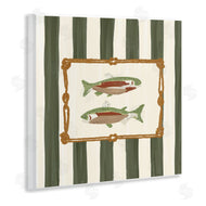 Veronica Lara | Gone Fishing Green Stripes