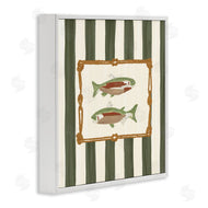 Veronica Lara | Gone Fishing Green Stripes