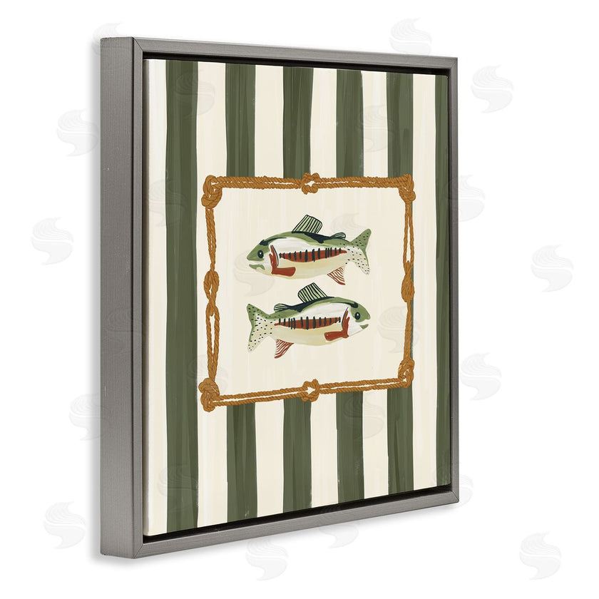 Veronica Lara | Maritime Fish with Rope Border