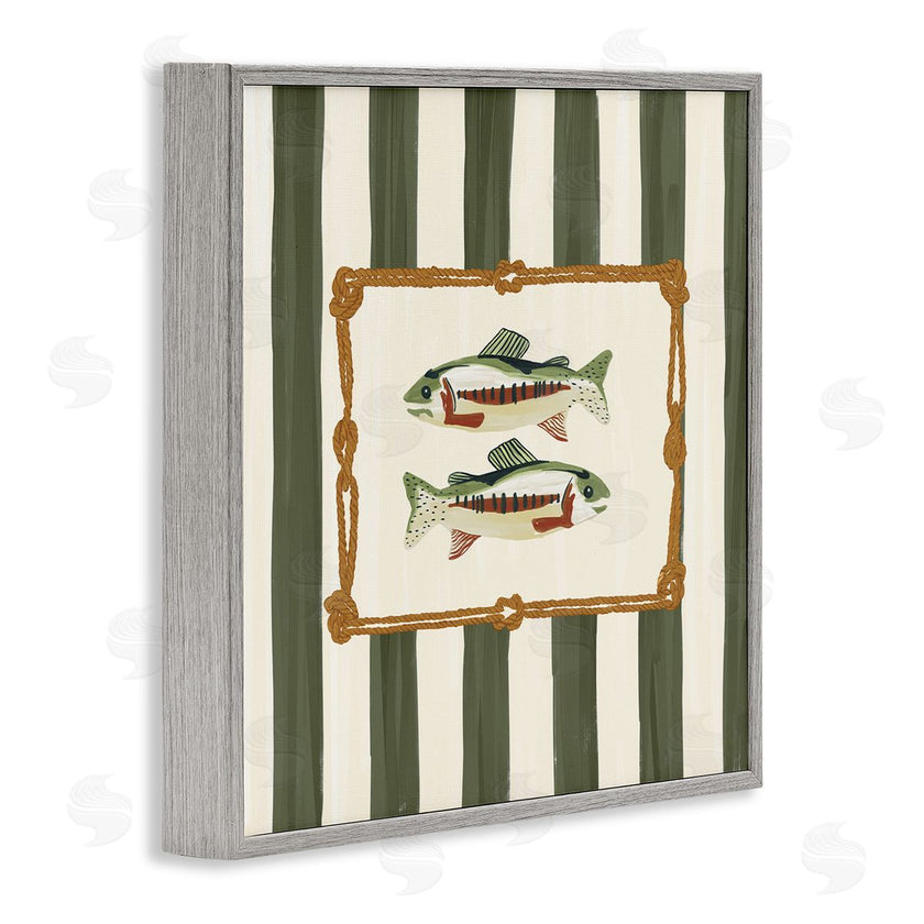 Veronica Lara | Maritime Fish with Rope Border