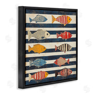 Sara Culpepper | Maritime Fish on Stripes