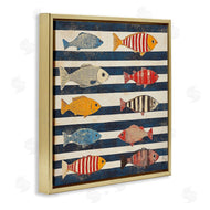 Sara Culpepper | Maritime Fish on Stripes