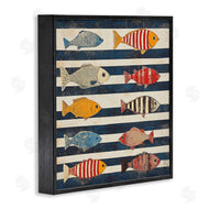 Sara Culpepper | Maritime Fish on Stripes