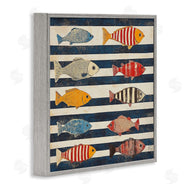 Sara Culpepper | Maritime Fish on Stripes