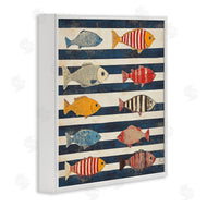 Sara Culpepper | Maritime Fish on Stripes
