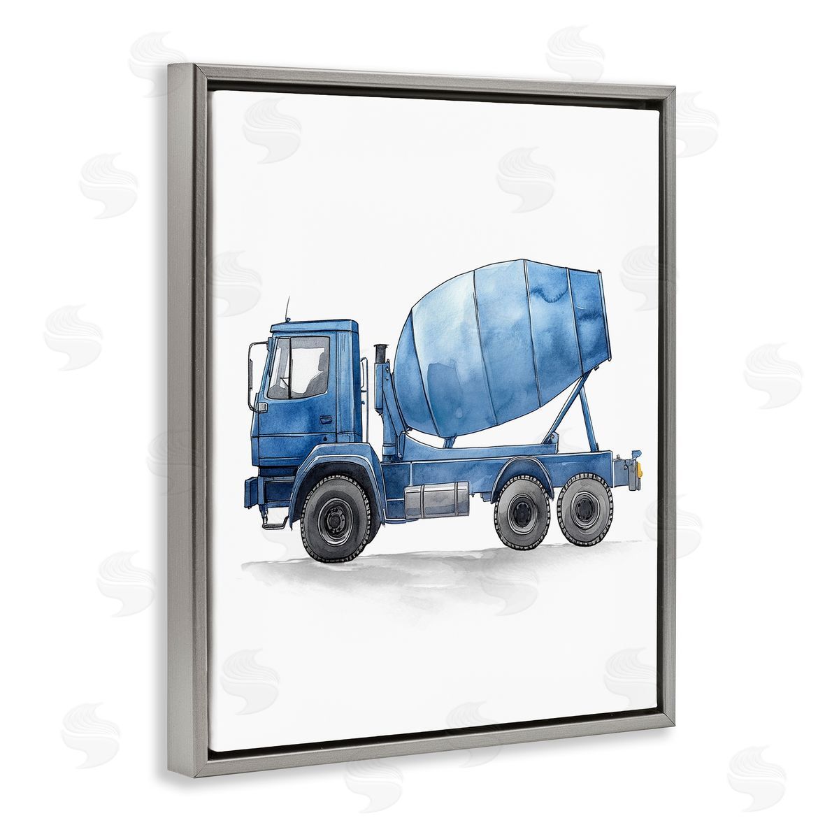Christine Simpson Art | Working Trucks Blue Mixer