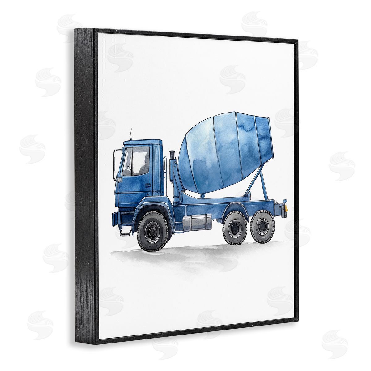 Christine Simpson Art | Working Trucks Blue Mixer