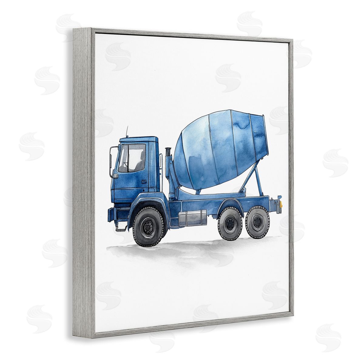 Christine Simpson Art | Working Trucks Blue Mixer
