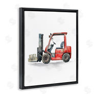 Christine Simpson Art | Working Trucks Red Forklift