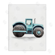 Christine Simpson Art | Working Trucks Blue Roller