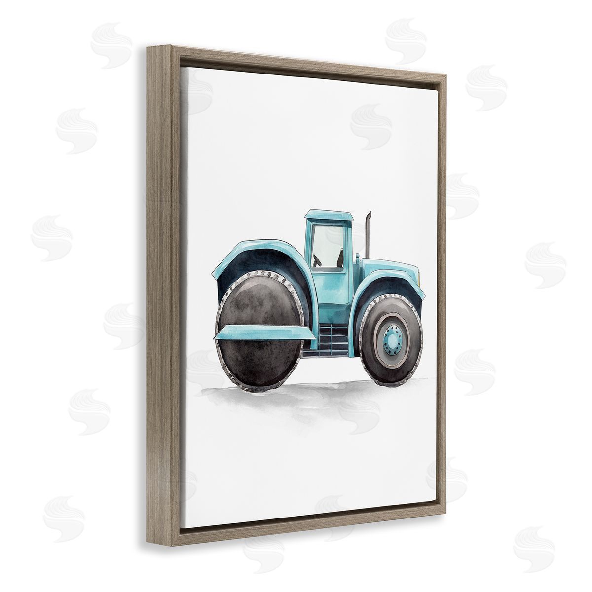 Christine Simpson Art | Working Trucks Blue Roller