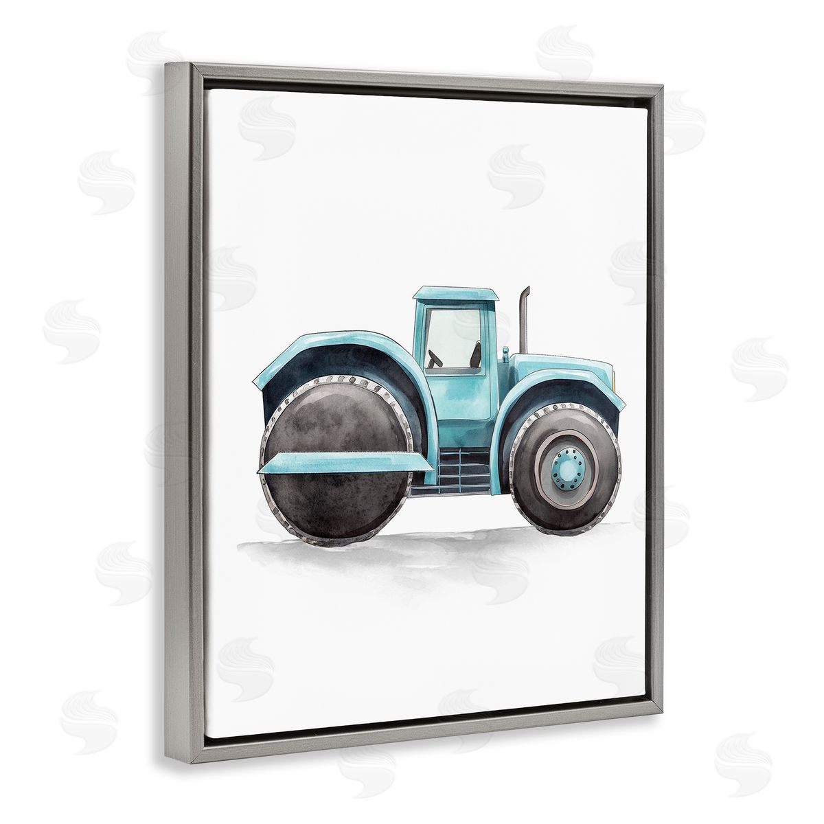 Christine Simpson Art | Working Trucks Blue Roller