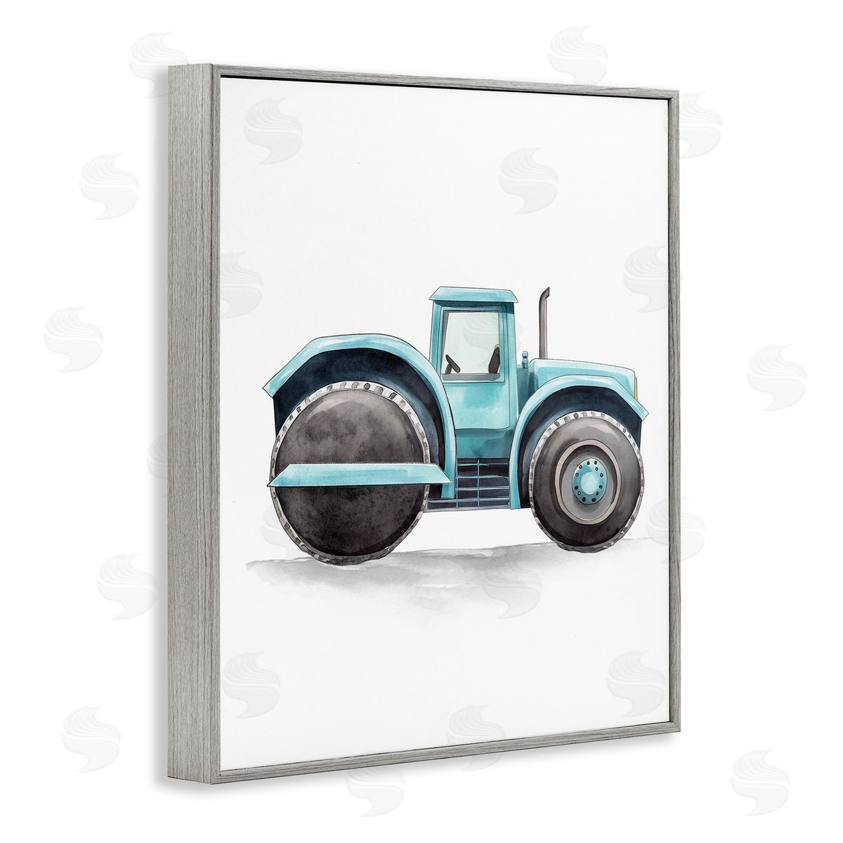 Christine Simpson Art | Working Trucks Blue Roller