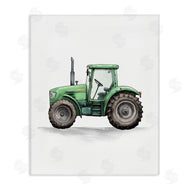 Christine Simpson Art | Working Trucks Green Tractor