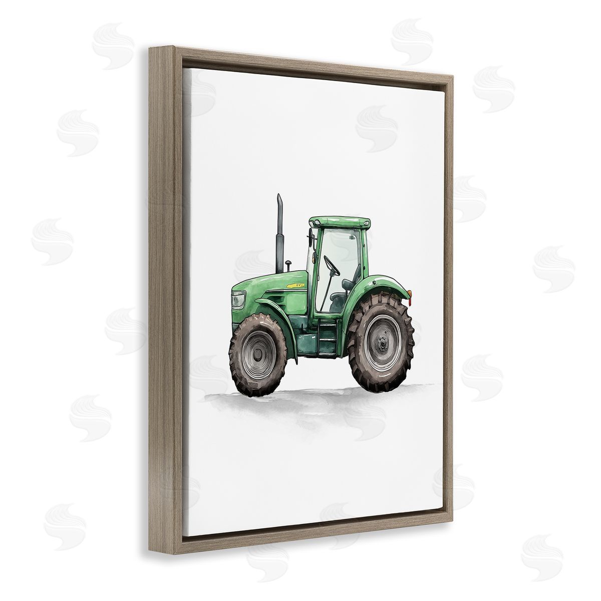 Christine Simpson Art | Working Trucks Green Tractor