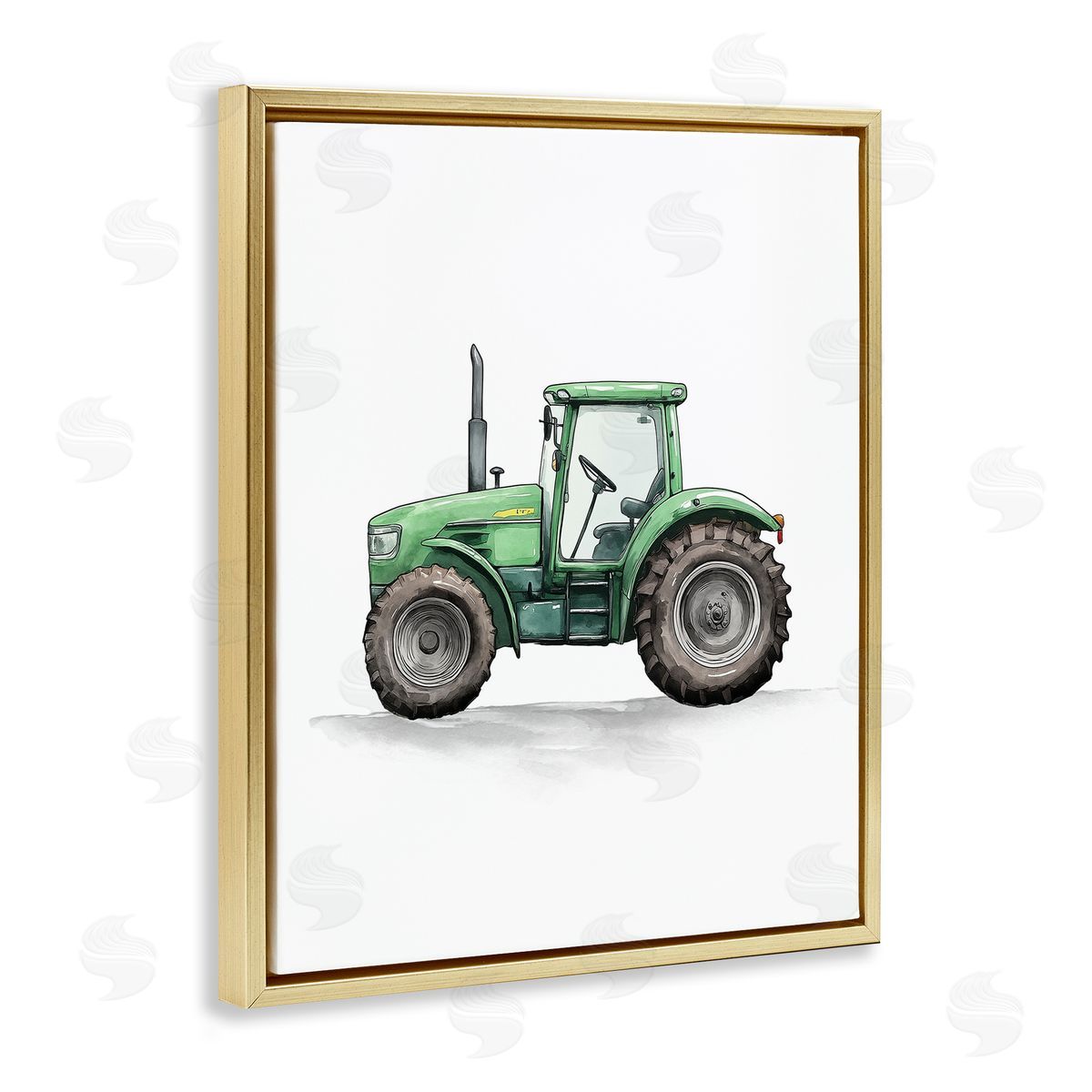 Christine Simpson Art | Working Trucks Green Tractor