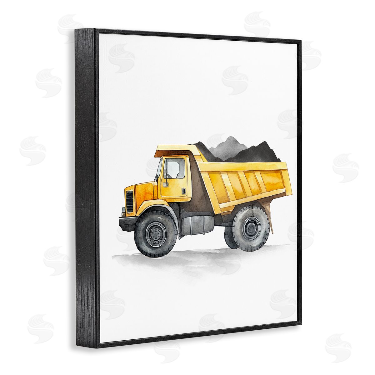 Christine Simpson Art | Working Trucks Yellow Dump Truck