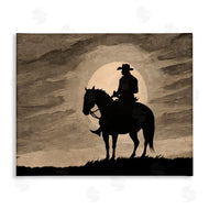 Kim Allen | Sunset Cowboy with Horse
