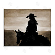 Kim Allen | Cowgirl Sunset Sepia Portrait