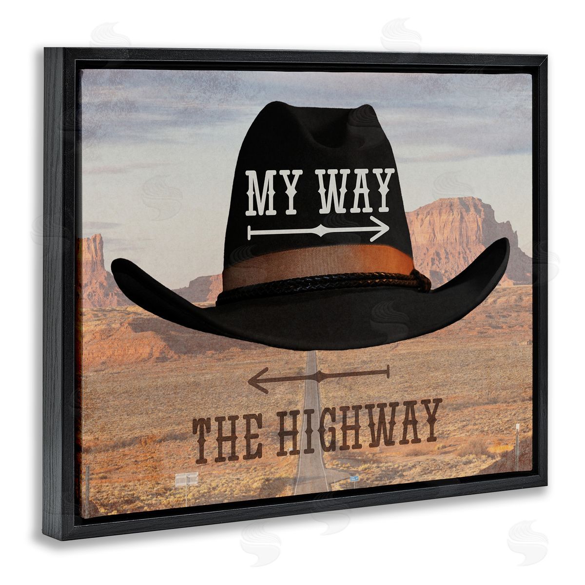 Marcus Prime My Way or Highway Cowboy Canvas Wall Art Print