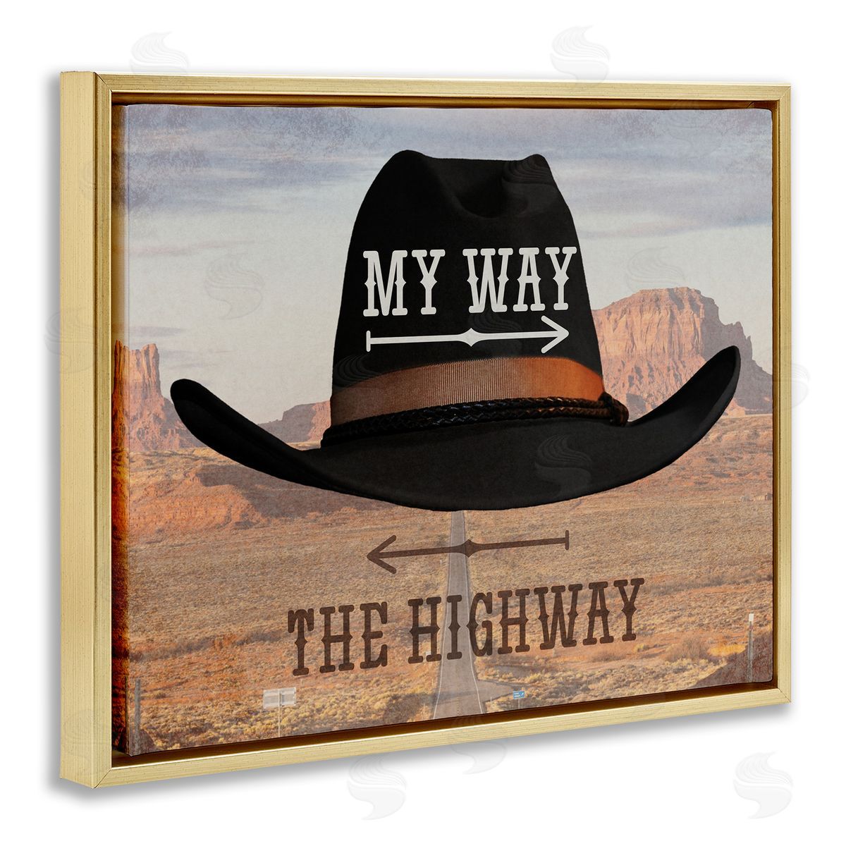Marcus Prime My Way or Highway Cowboy Canvas Wall Art Print