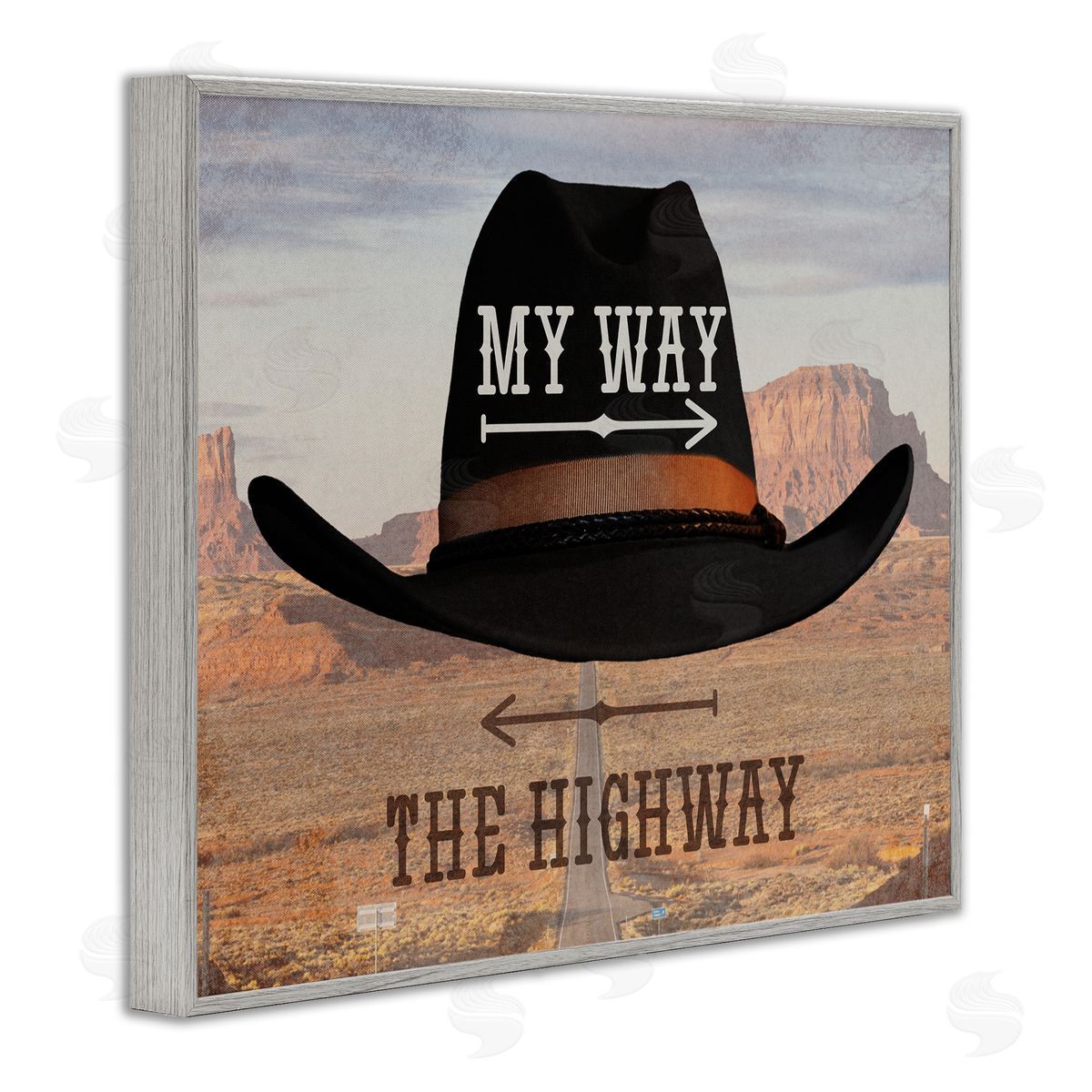 Marcus Prime My Way or Highway Cowboy Canvas Wall Art Print