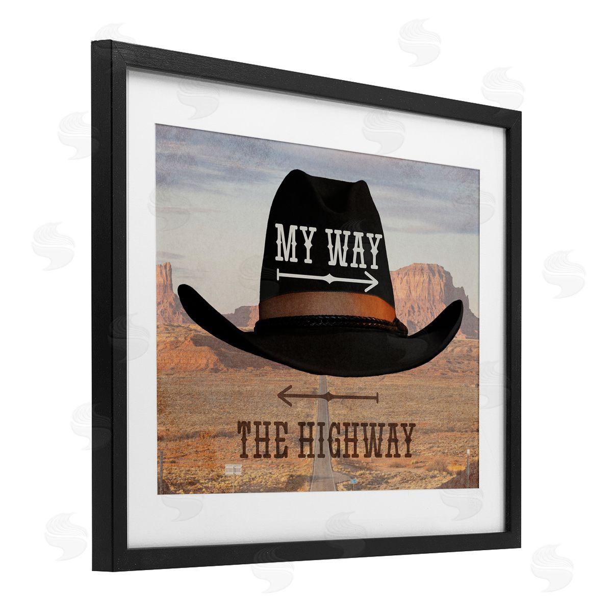 Marcus Prime My Way or Highway Cowboy Canvas Wall Art Print