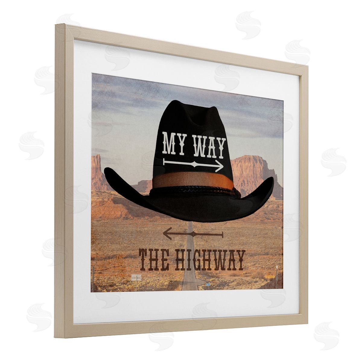 Marcus Prime My Way or Highway Cowboy Canvas Wall Art Print