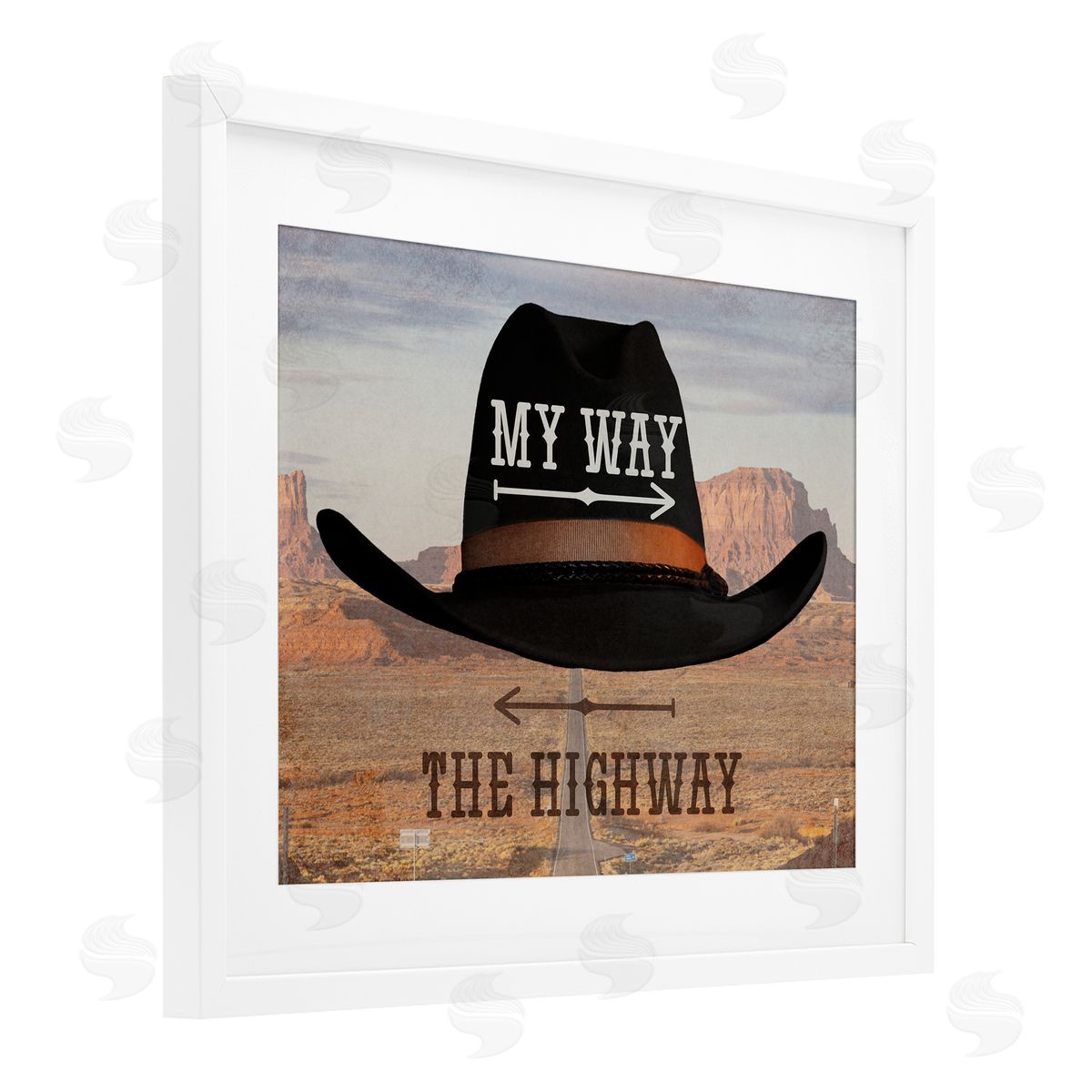Marcus Prime My Way or Highway Cowboy Canvas Wall Art Print