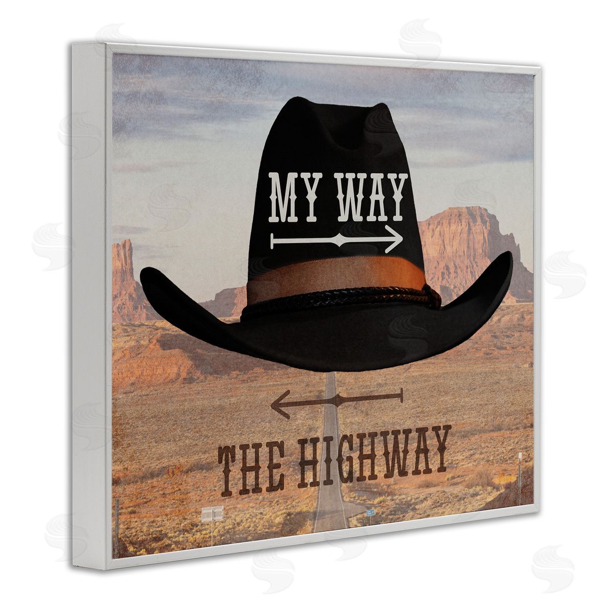 Marcus Prime My Way or Highway Cowboy Canvas Wall Art Print