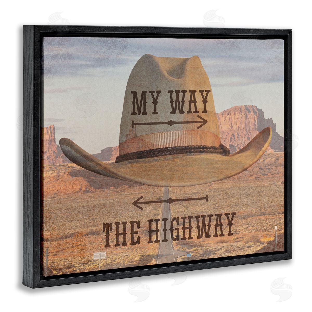 Marcus Prime Two Choices Funny Cowboy Canvas Wall Art Print