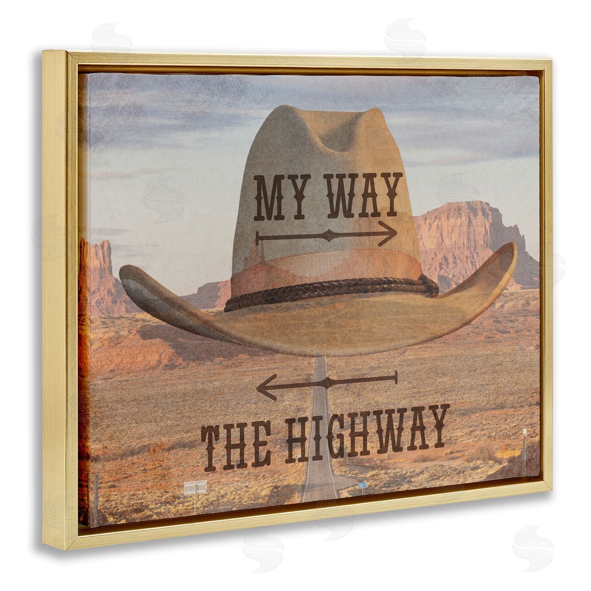 Marcus Prime Two Choices Funny Cowboy Canvas Wall Art Print