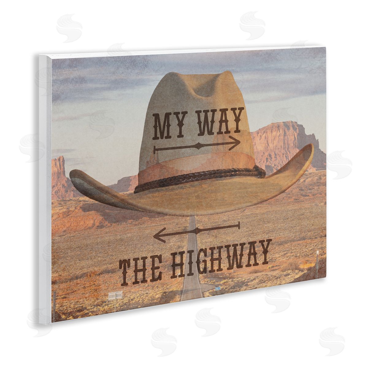 Marcus Prime Two Choices Funny Cowboy Canvas Wall Art Print