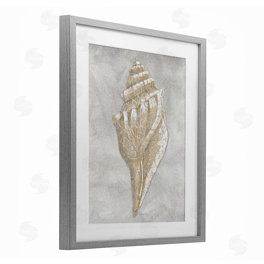 Patti Bishop | Grey Conch Drawing