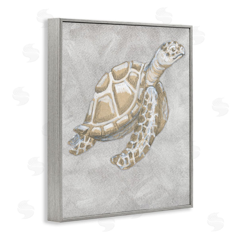 Patti Bishop | Grey Turtle Drawing