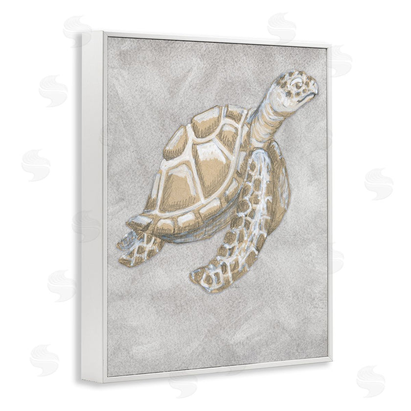 Patti Bishop | Grey Turtle Drawing